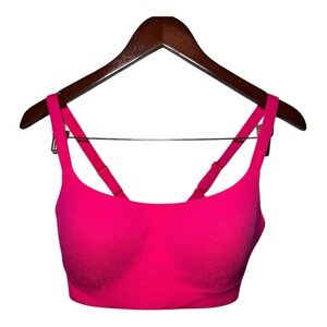 Aerie Smoothez Wireless Seamless Bra Womens Medium Hot Pink Comfort Fit Support.